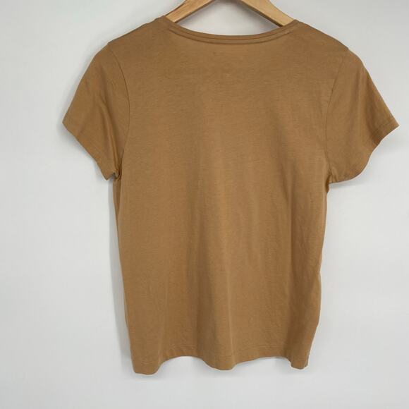Madewell Top Women’s Small Brown Cotton Lyocell Minimalist Neutral NormCore - Picture 2 of 7